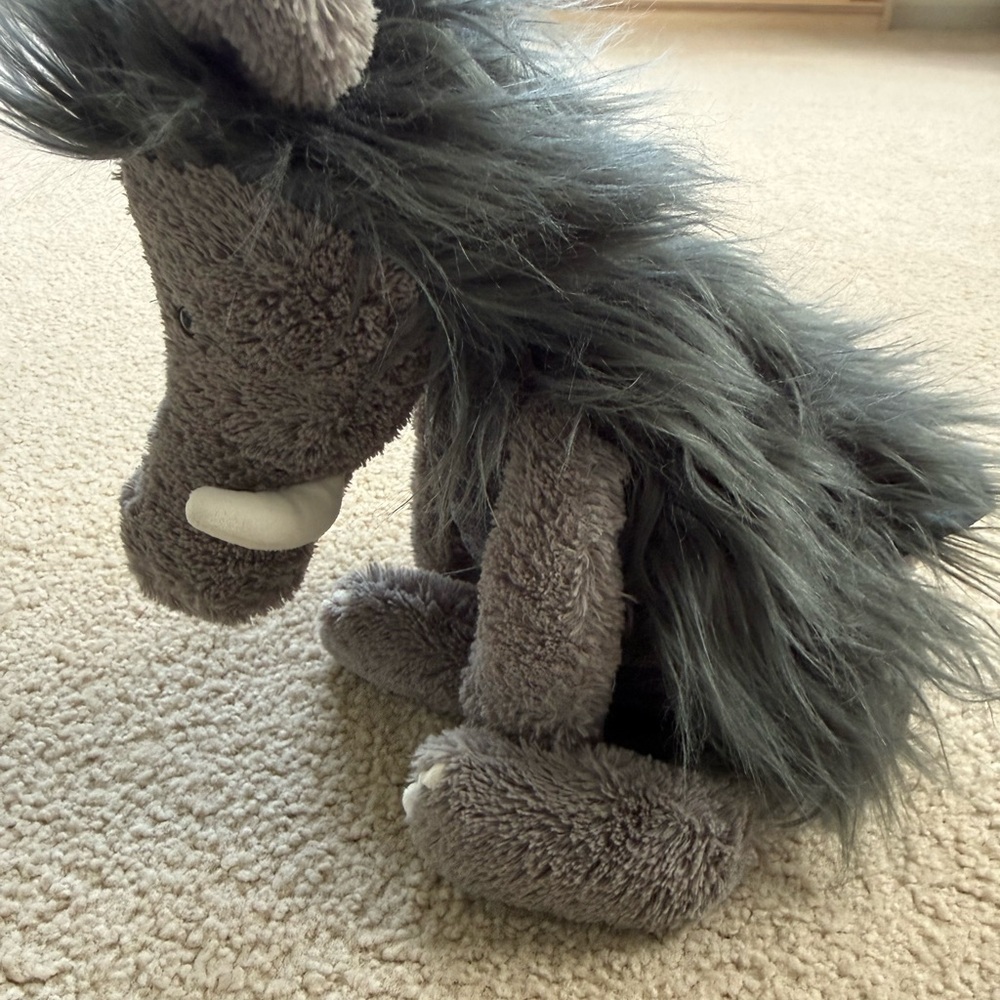 Jellycat Snagglebaggle Walter Warthog Retired Rare Gray Plush Stuffed Animal - Picture 3 of 6